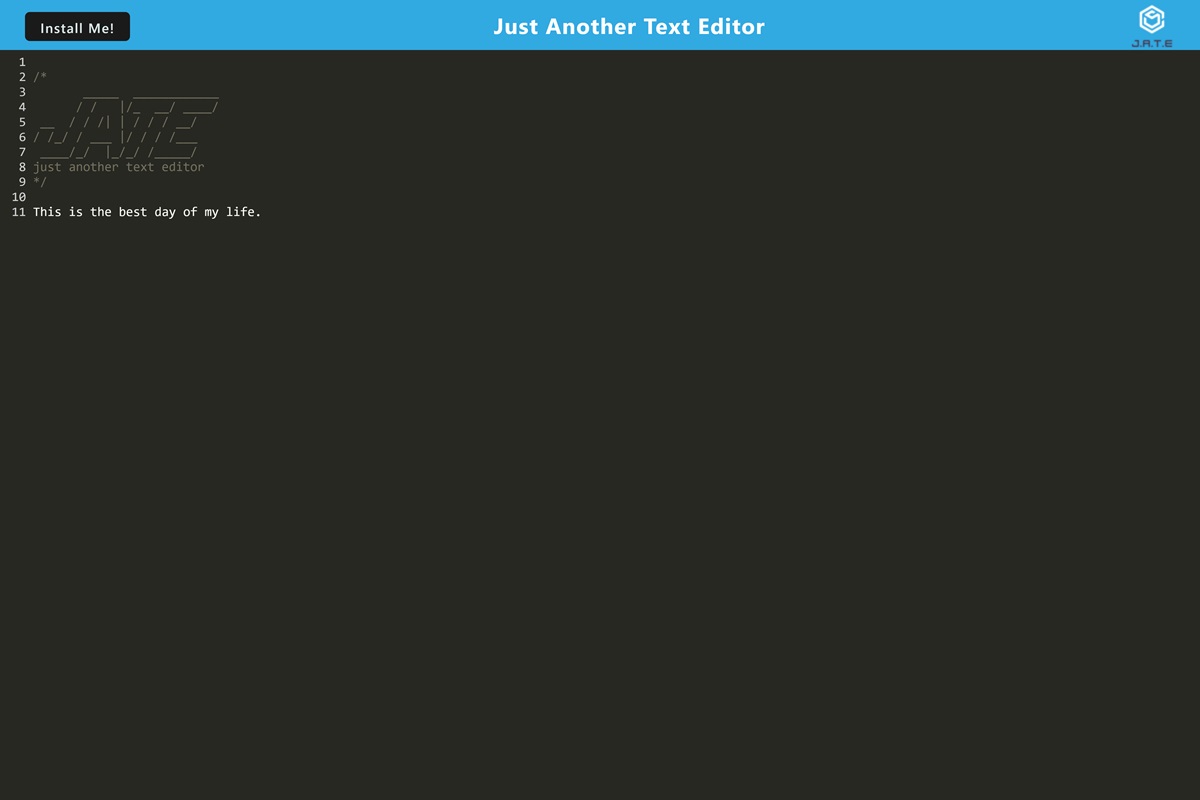 J.A.T.E - Text Editor